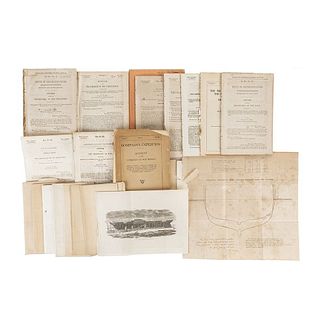 Resoluciones, Mensajes y Reportes Estadounidenses Relativos a la Guerra contra México en 1847. Various years. Pieces: 22.