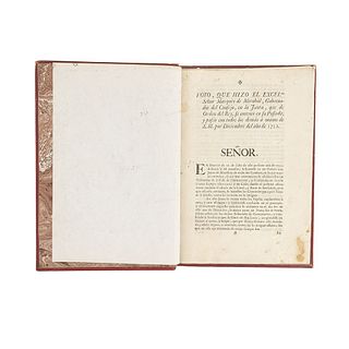 Votos sobre los Tribunales de la Casa Contratación en Sevilla. Madrid / San Ildefonso, 1722 / 1725. File with 8 documents.