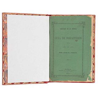 Pérez, Juan E.  Almanaque de las Oficinas y Guía de Forasteros para el Año de 1871.  México: Imprenta del Gobierno, en Palacio...