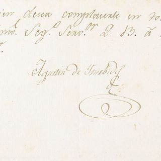 Iturbide, Agustín de. Correspondencia para el Coronel Conde de Casa Rul y el Capitán Agustín de Elorza. México, 1808 / 1816. Pieces: 2.