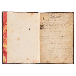 Paula Marín, Tomás Francisco de. Aritmética, Nociones Preliminares. México: En el Colegio de San Carlos de Perote, 1824. Manuscript.