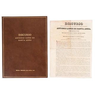 López de Santa Anna, Antonio. Discurso pronunciado al Abrirse Solemnemente las Sesiones del Sexto Congreso Constitucional. México, 1835