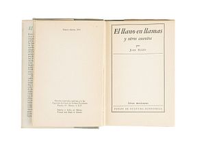 Rulfo, Juan.  El Llano en Llamas. México: FCE, 1953. First edition. Edition of 2000 copies. Original cover.