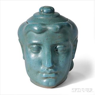Robert Davidson (1904-1982) Ceramic Head Jar