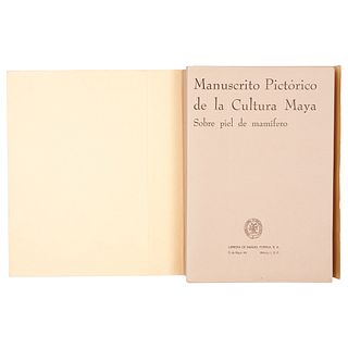 Porrúa, Manuel (Editor). Manuscrito Pictórico de la Cultura Maya, sobre la Piel de Mamífero. México, 1957. Edition of 500 copies.