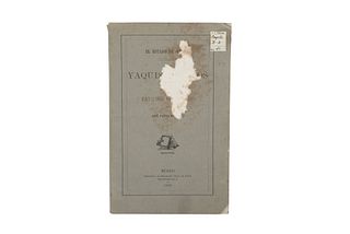 Nicoli, José Patricio. El Estado de Sonora, Yaquis y Mayos. México: Imprenta de Francisco Díaz de León, 1885.