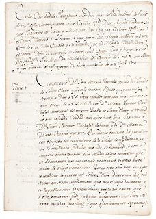 Cervantes, José Mariano de. Marriage Request. Patzcuaro, 1804. 8 pages.