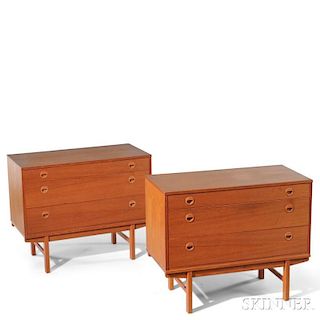 Two Dux Chests of Drawers