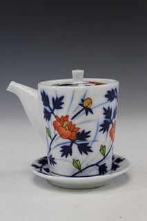 Japanese hand painted porcelain teapot.