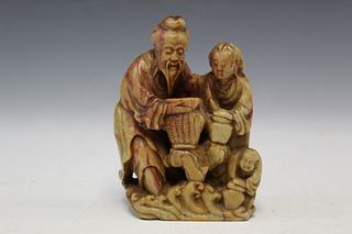 Chinese carved soapstone figure.