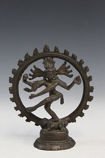 Indian bronze statue.