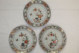 Three Kangxi Famille Verte Porcelain Dishes.