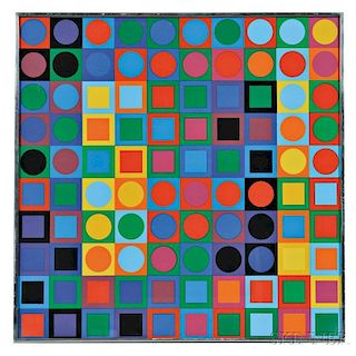Victor Vasarely (French, 1906-1997)    Planetary Folklore Participations No. 1