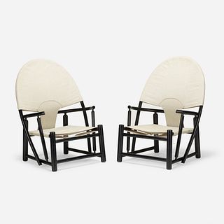Werther Toffoloni and Piero Palange, Hoop lounge chairs, pair
