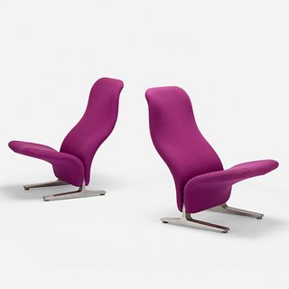 Pierre Paulin, Concorde chairs, pair