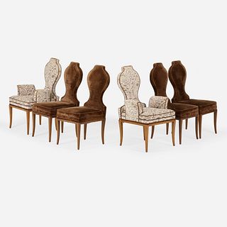 Tommi Parzinger, dining chairs, set of six