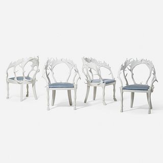J. Antony Redmile, European Fallow Horn chairs, set of four
