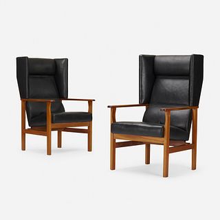 Sven Ivar Lind, lounge chairs, pair