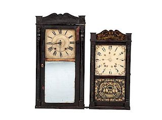 Ephraim Downs and Henry Terry Shelf Clocks 