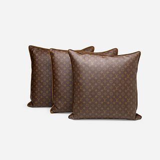 Louis Vuitton, pillows, set of three
