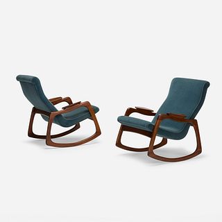 Adrian Pearsall, rocking chairs, pair