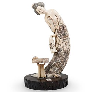 Japanese Carved Bone Figurine