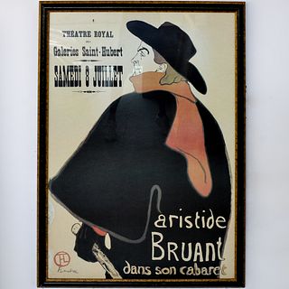 Henri de Toulouse Lautrec (French, 1864-1901) Framed Theatre Poster