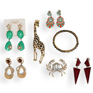 (7 Pc) Collection Of Designer Costume Jewelry