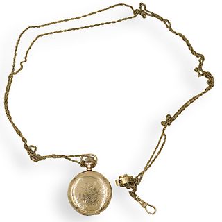 Waltham Gold Filled Pocket Watch & Chain