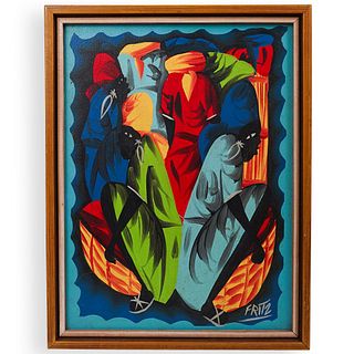 Fritz (Haitian, 20th Century) Acrylic on Canvas