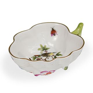 Herend "Rothschild" Porcelain Leaf Dish
