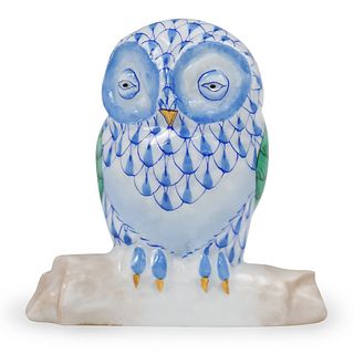 Herend Porcelain Fishnet Owl