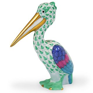 Herend Fishnet Pelican Figurine