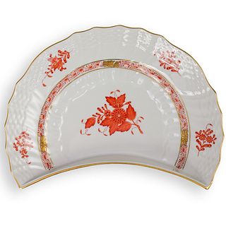 Herend Chinese Bouquet Crescent Plate