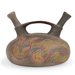 Pre-Columbian Pottery Double Vessel