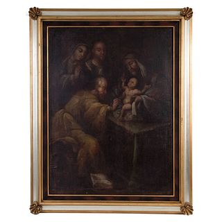 The Circumcision of Jesus. Mexico. 18th Century. Oil on Canvas.