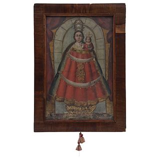 Our Lady of Loreto. Mexico. 18th Century. Oil on Jute.