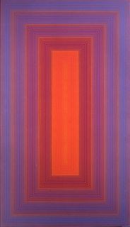 Richard Anuszkiewicz (AMERICAN, 1930) Purple & Red