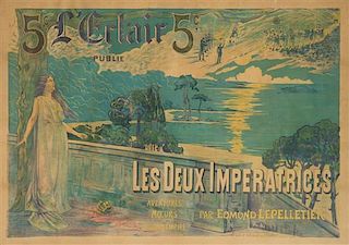 * Lucien Jusseaume, (French, 1861-1925), L'Eclair: Les Deux Imperatrices par Edmond Lepellietier