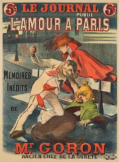 * Paul Balluriau, (French, 1860-1917), Le Journal, L'amour a Paris, 1898