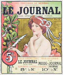 * E. Charle Lucas, (French, 19th Century), Le Journal, 1892