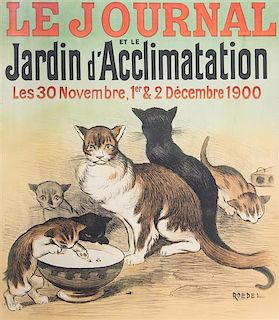 * Roedel, (French, 1859-1900), Le Journal et le Jardin D'Acclimatation, 1900