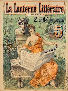 * Emile Levy, (French, 1826-1890), La Lanterne Litteraire Illustre, 1892
