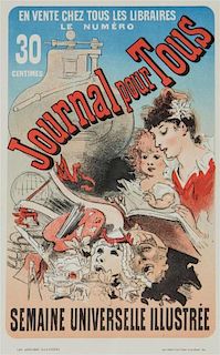 * Jules Cheret, (French, 1836-1932), Journal pour Tous, 1876