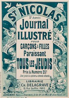 * Jules Cheret, (French, 1836-1932), St. Nicolas: Journal Illustre