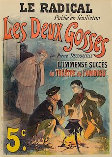 * Rene Pean, (French, 1875-1945), Le Radical: Les Deux Gosses par Pierre Decourcelle, 1896
