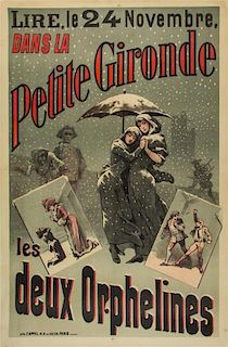 * Artist Unknown, (19th century), Lire dans la Petite Gironde les Deux Orphelines