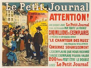 * Pierre Gourdault, (French, 1880-1915), Le Petit Journal: Attention!, 1910-1915