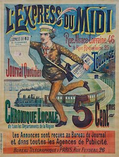 * J. Latapie, (French, 19th Century), L'Express du midi: Chronique Locale, 1890-1900