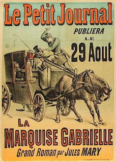 * H. Meyer, (French, 19th Century), Le Petit Journal: La Marquise Gabrielle, c. 1890